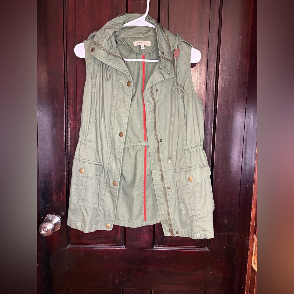 41 Hawthorn Olive Green Hooded Vest